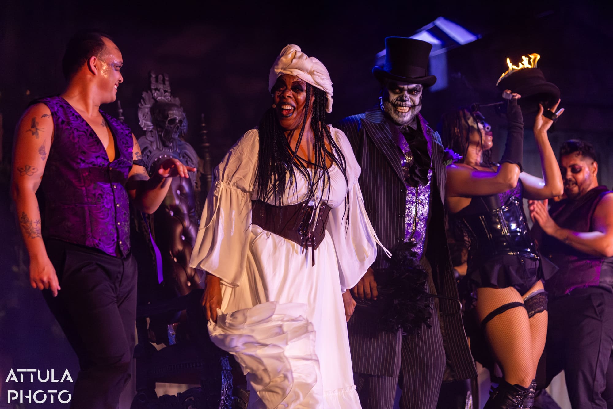 The finale — Marie Laveau, Baron Samedi and the Gede — Voodoo: Bayou's Edge, Knott's Scary Farm 2026